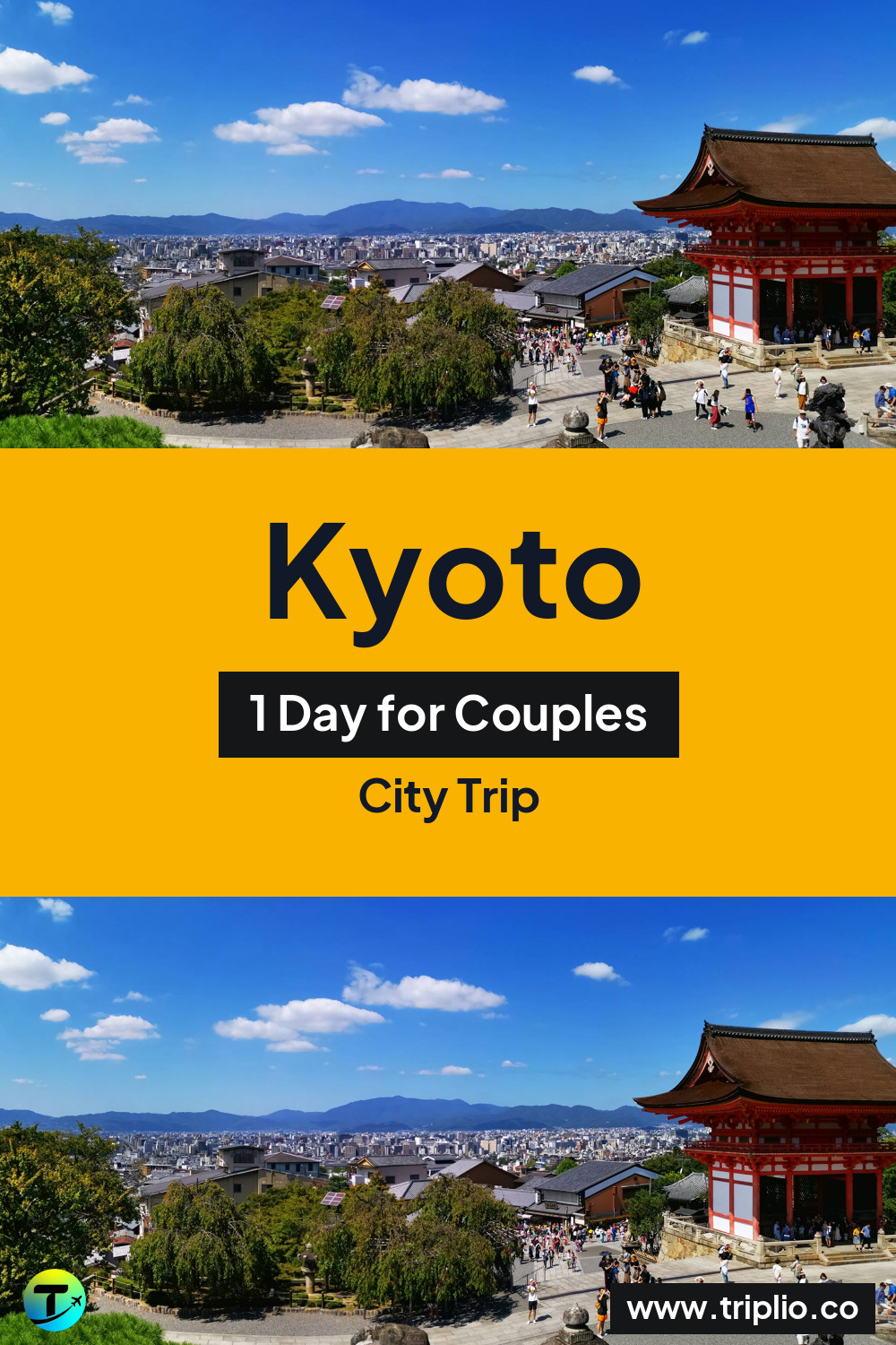 Pinterest pin for a one-day Kyoto city trip – Kyoto, Japan: 1-Day City Trip in June
