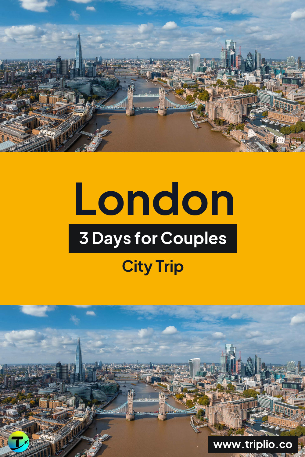 Pinterest pin for a 3-day London city trip – London, England: 3-Day City Trip in April