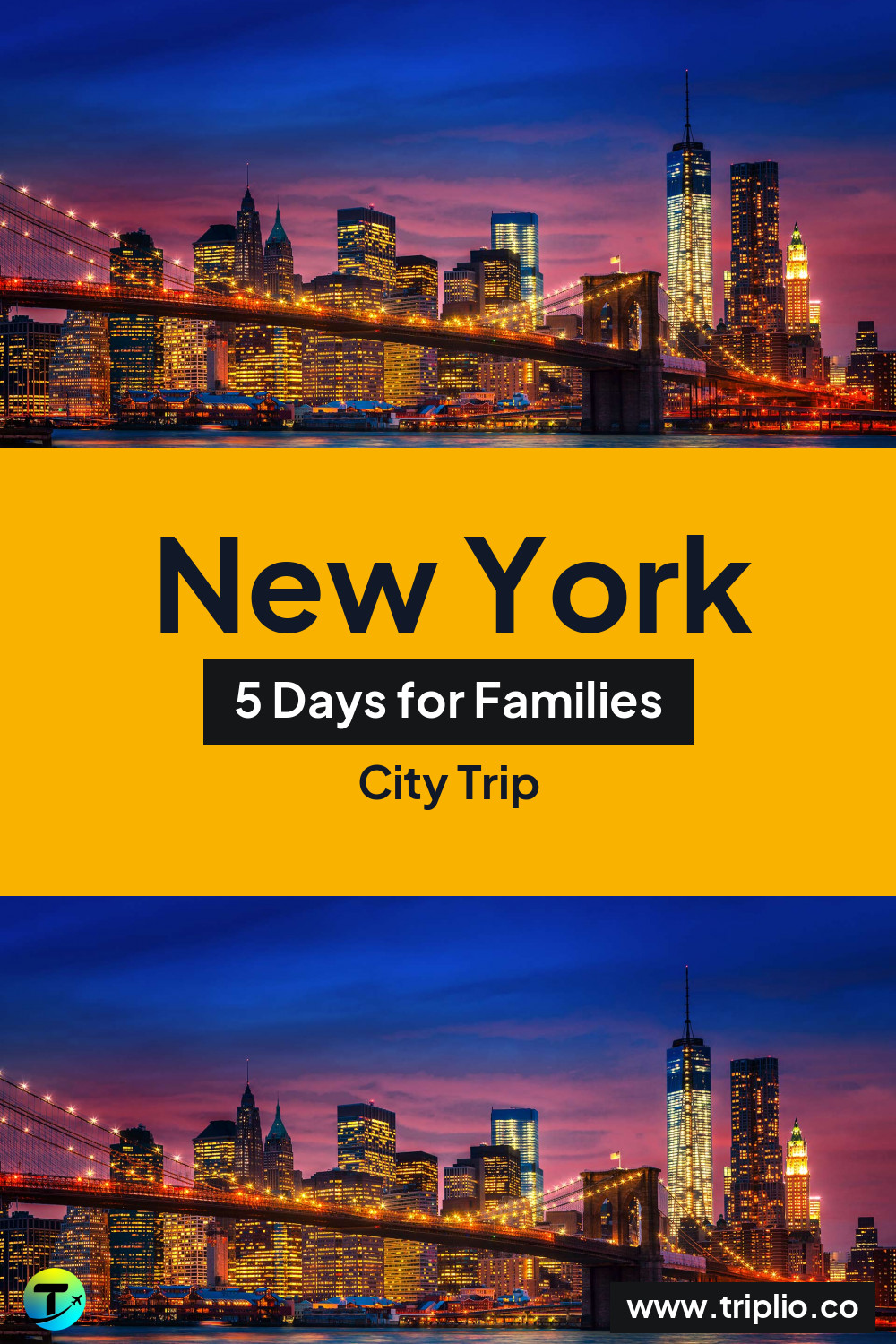 Pinterest pin for a 5-day New York city trip – New York, USA: 5-Day City Trip in April