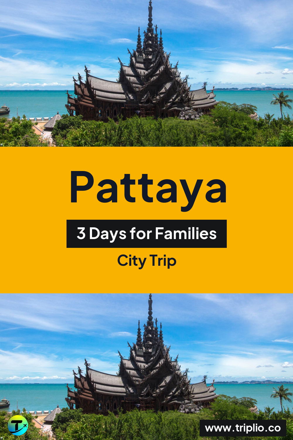 Pinterest pin for a 3-day Pattaya city trip – Pattaya, Thailand: 3-Day City Trip in December