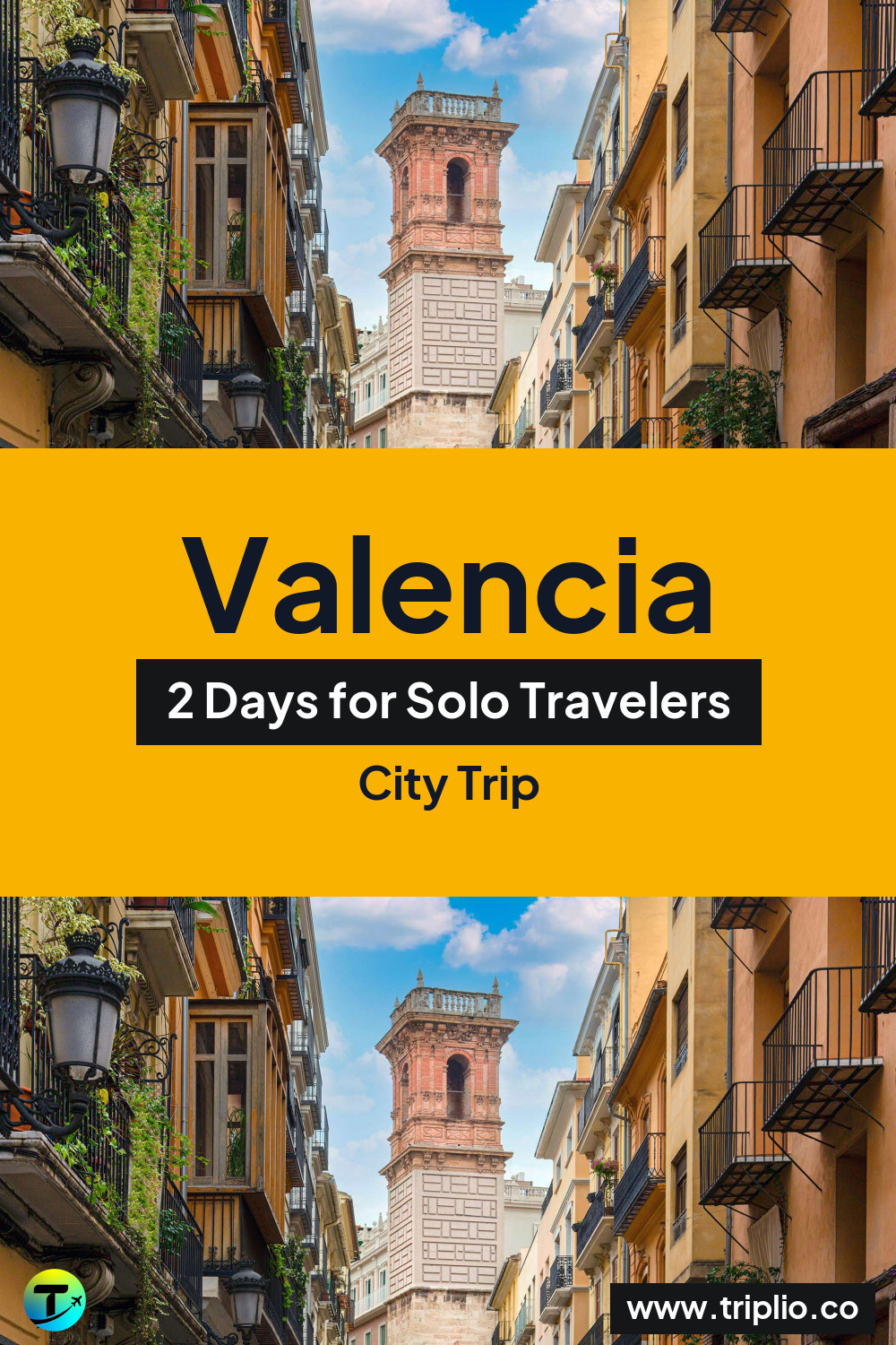 Pinterest pin for a 2-day Valencia city trip – Valencia, Spain: 2-Day City Trip in September