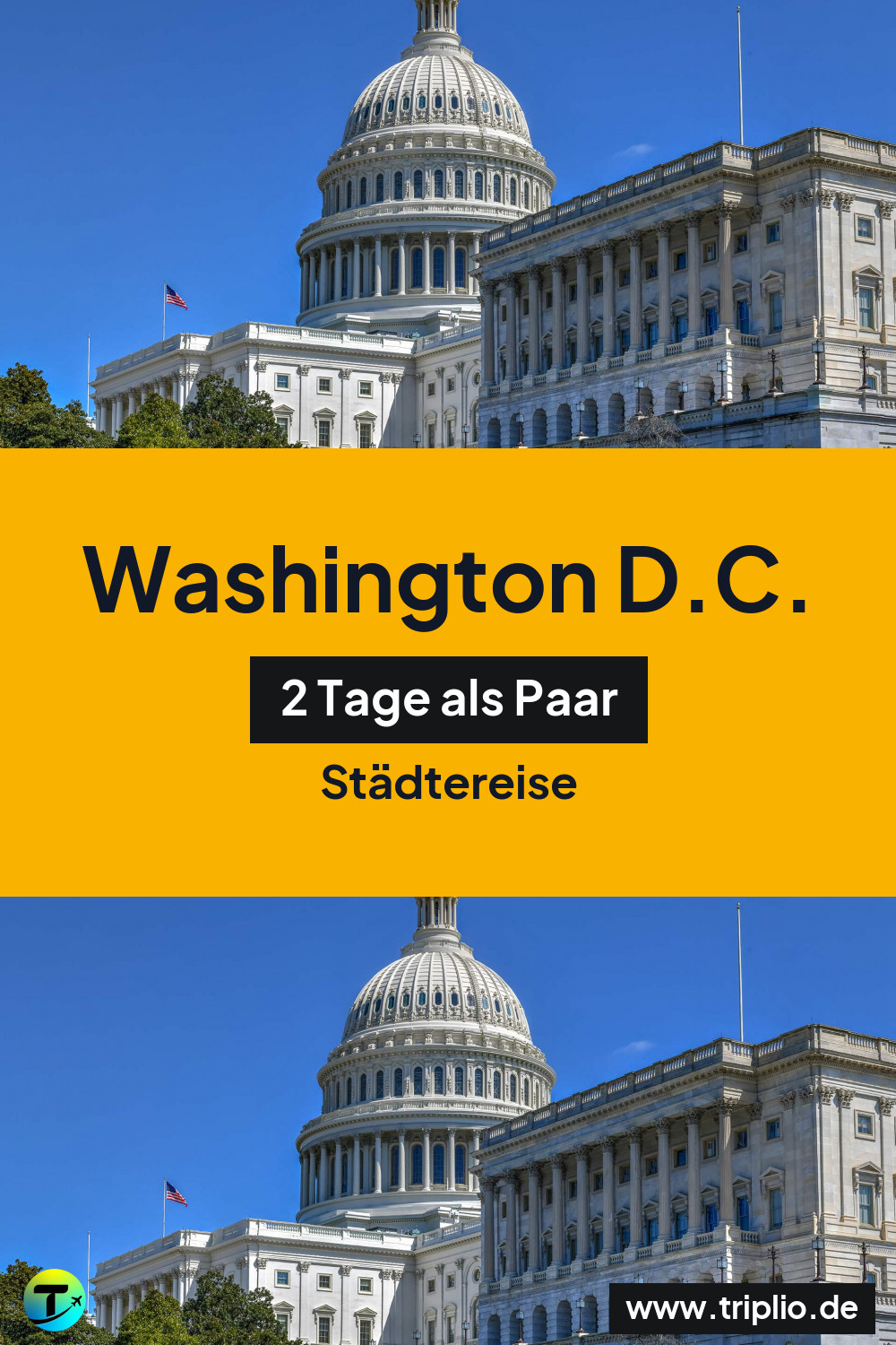 Pinterest-Pin für eine 2-tägige Städtereise nach Washington D.C. – Washington D.C., USA: Städtereise für 2 Tage im Oktober