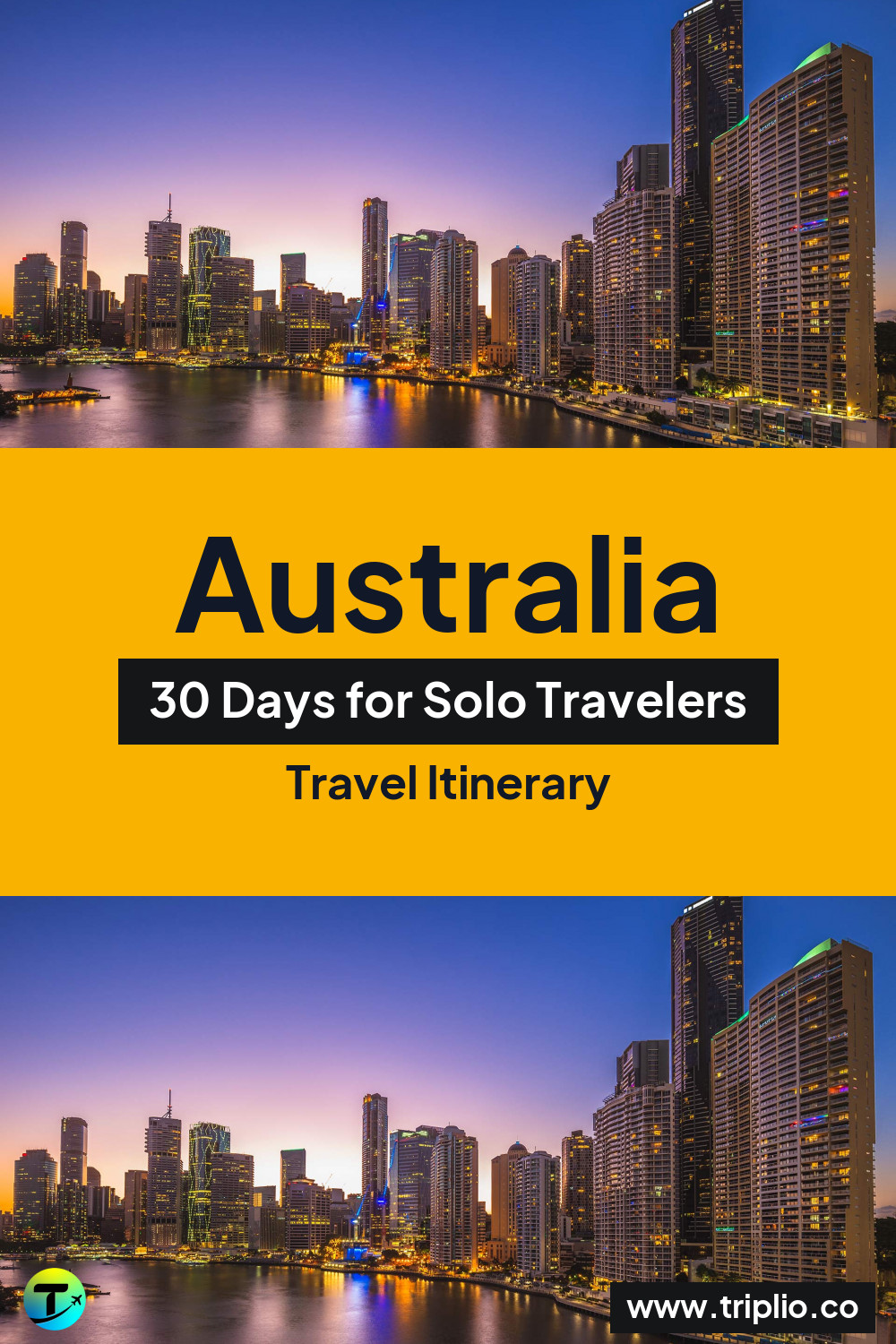 Pinterest pin for a 30-day Australia itinerary – Australia Itinerary in November: 30-Day Route for Solo Travelers