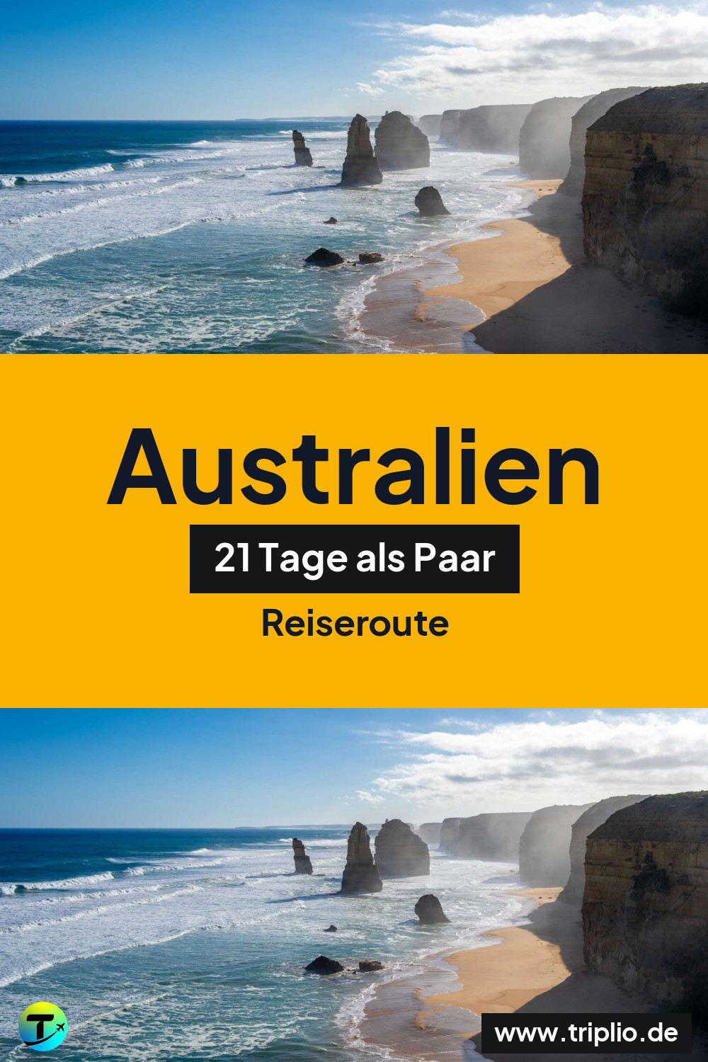 Pinterest-Pin für eine 21-tägige Australien-Rundreise – Australien-Rundreise im Februar: 21-Tage-Route als Paar