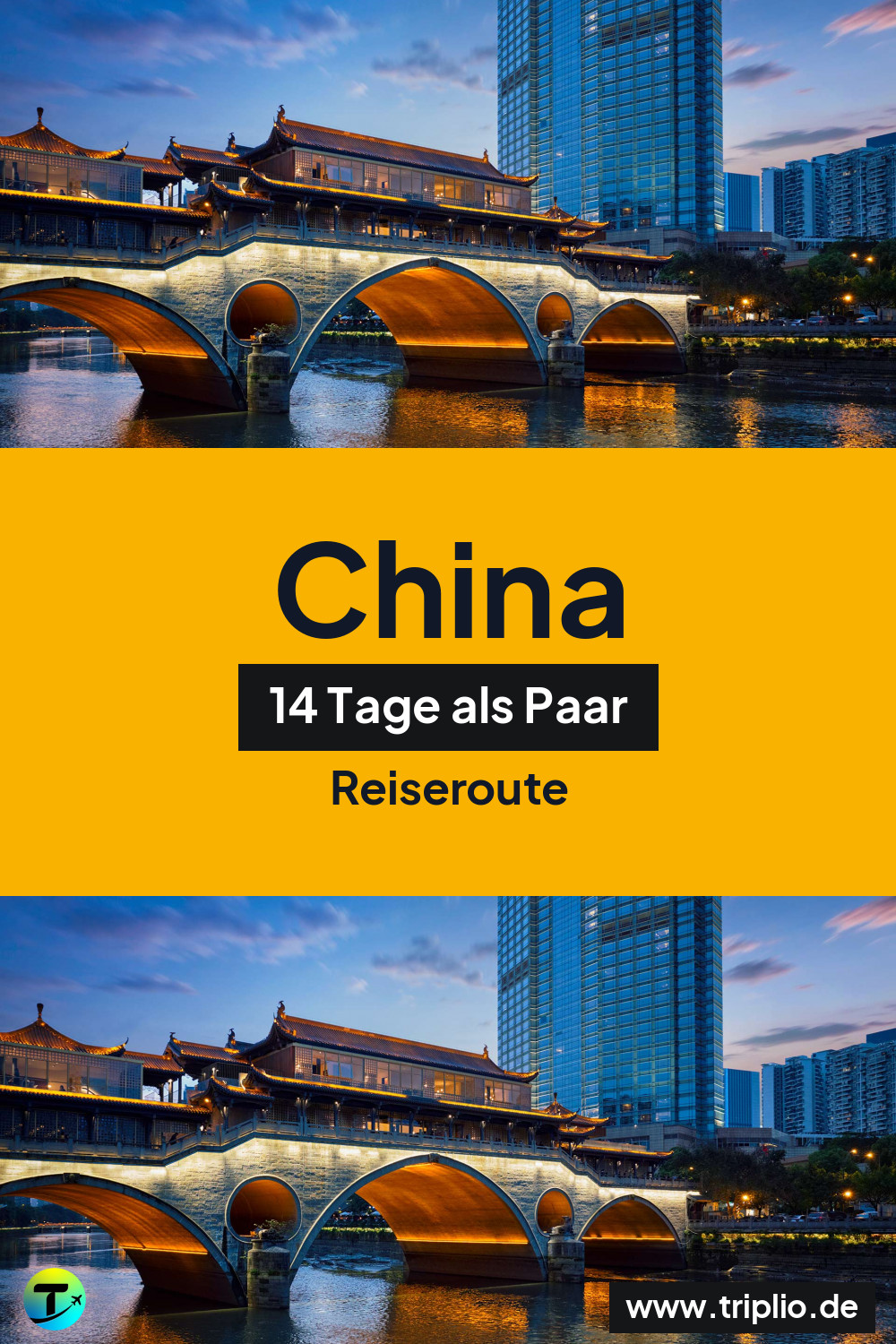 Pinterest-Pin für eine 14-tägige China-Rundreise – China-Rundreise im August: 14-Tage-Route als Paar