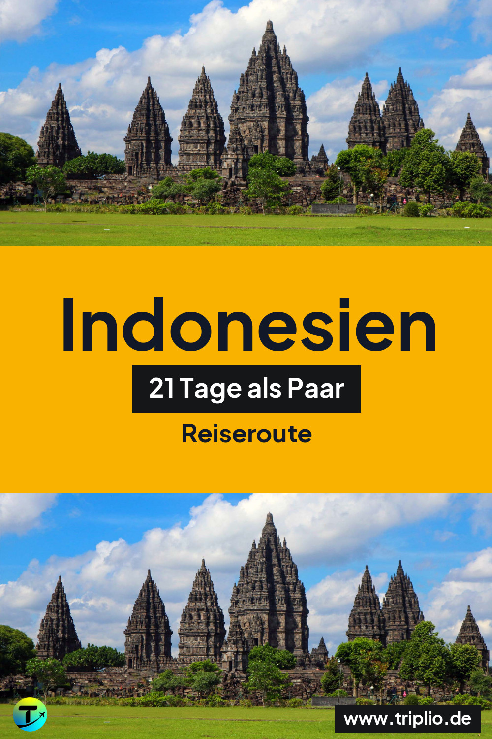 Pinterest-Pin für eine 21-tägige Indonesien-Rundreise – Indonesien-Rundreise im August: 21-Tage-Route als Paar