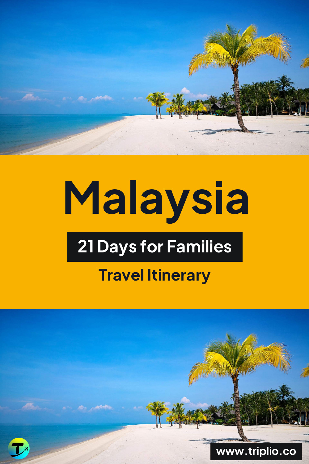 Pinterest pin for a 21-day Malaysia itinerary – Malaysia Itinerary in March: 21-Day Route for Families