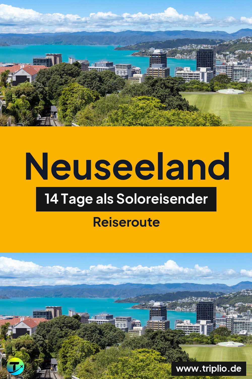 Pinterest-Pin für eine 14-tägige Neuseeland-Rundreise – Neuseeland-Rundreise im Februar: 14-Tage-Route als Soloreisender