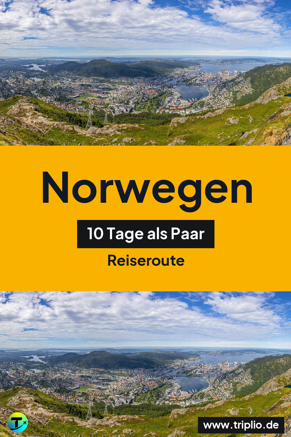 Pinterest-Pin für eine 10-tägige Norwegen-Rundreise – Norwegen-Rundreise im September: 10-Tage-Route als Paar