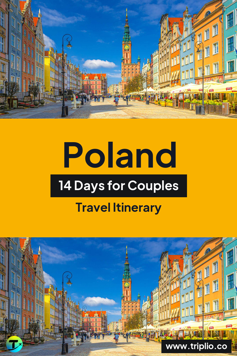 Pinterest pin for a 14-day Poland itinerary – Poland Itinerary in August: 14-Day Route for Couples