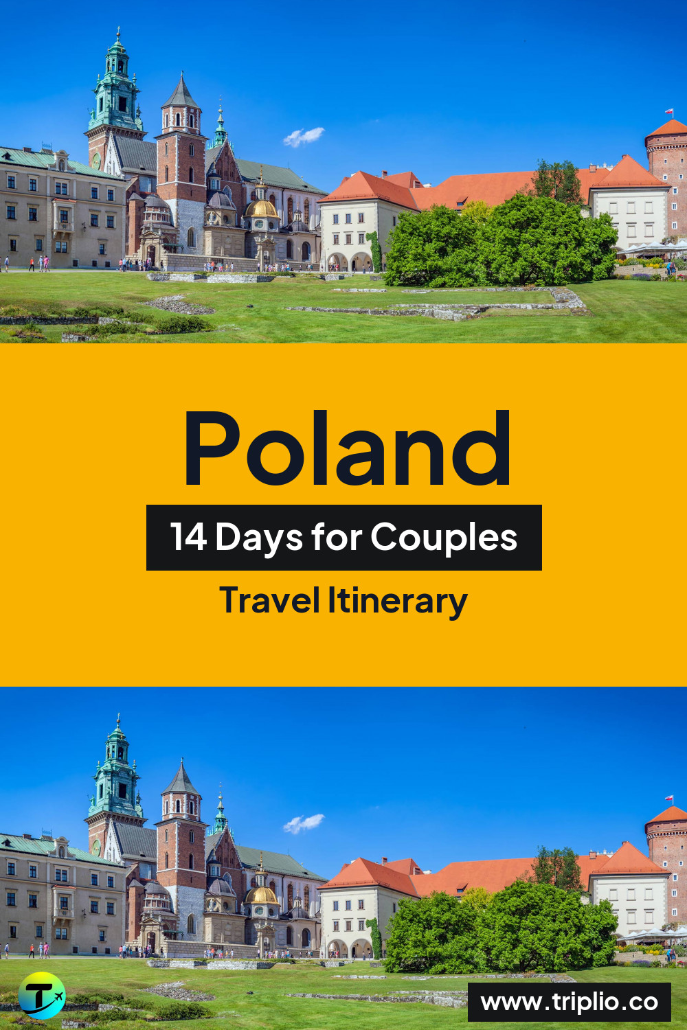 Pinterest pin for a 14-day Poland itinerary – Poland Itinerary in May: 14-Day Route for Couples