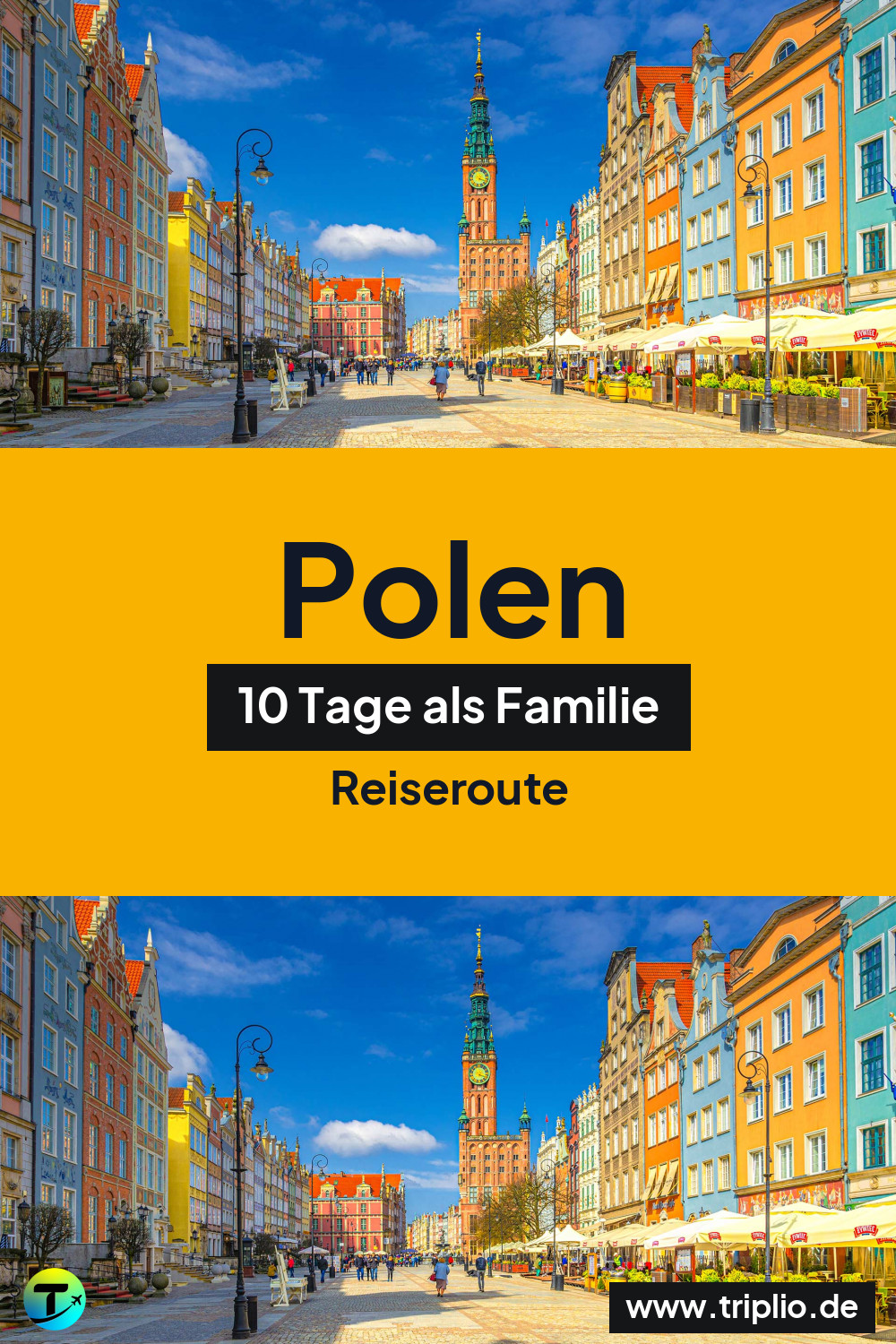Pinterest-Pin für eine 10-tägige Polen-Rundreise – Polen-Rundreise im Juli: 10-Tage-Route als Familie