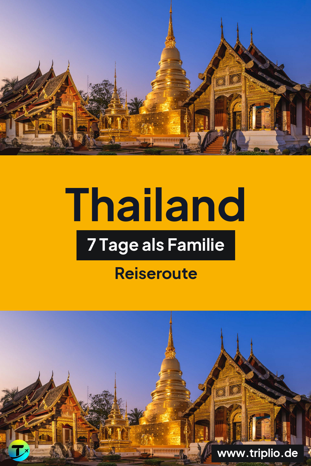 Pinterest-Pin für eine 7-tägige Thailand-Rundreise – Thailand-Rundreise im Mai: 7-Tage-Route als Familie
