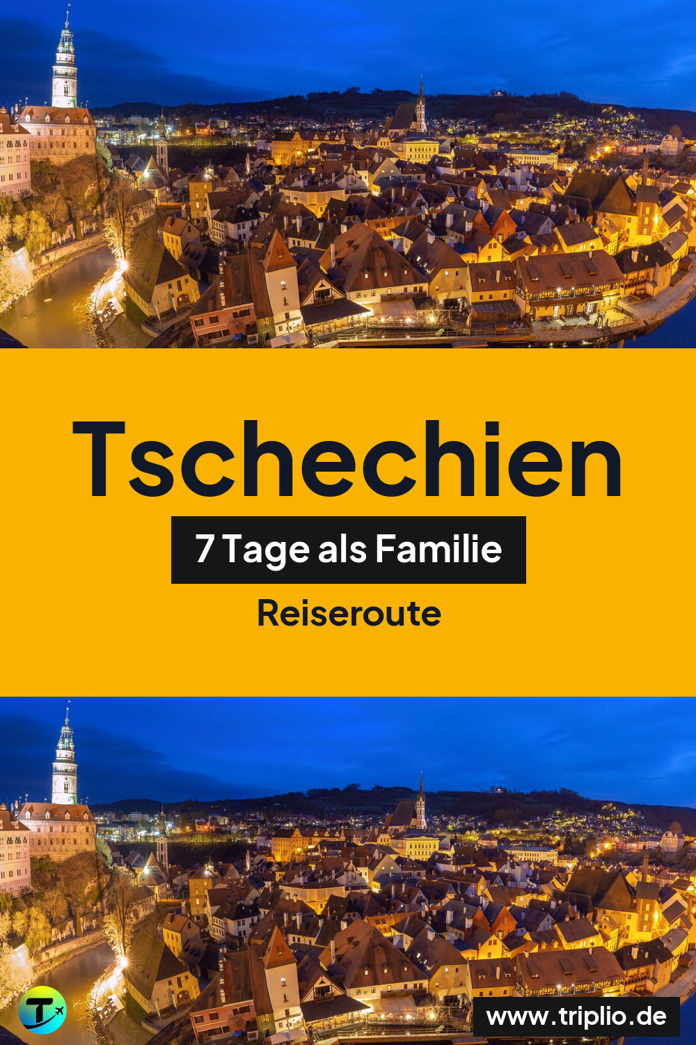 Pinterest-Pin für eine 7-tägige Tschechien-Rundreise – Tschechien-Rundreise im April: 7-Tage-Route als Familie