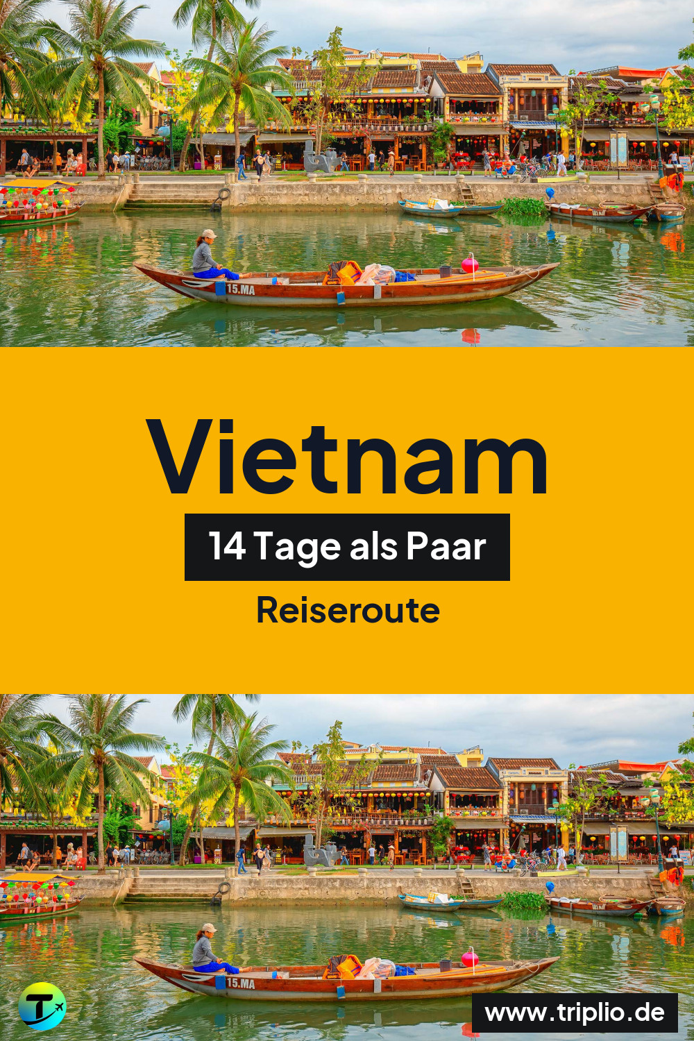 Pinterest-Pin für eine 14-tägige Vietnam-Rundreise – Vietnam-Rundreise im März: 14-Tage-Route als Paar